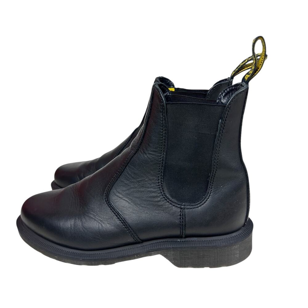 Dr. Martens Laura Black Smooth Leather Pull On Chelsea Boots 8 - Picture 4 of 7